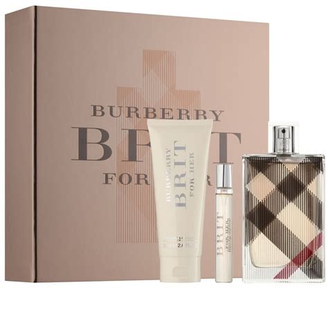 burberry brit for her gift set|Burberry aftershave gift set.